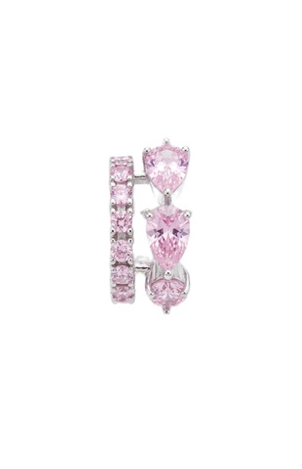 Кафф с розовыми фианитами