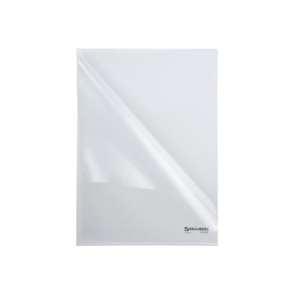 Папка-уголок А-4 150мк прозрачная, жесткая