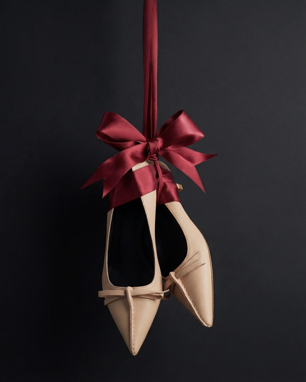 Туфли из натуральной кожи светло-бежевый