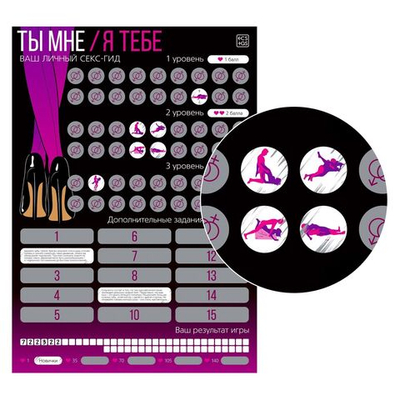 Скретч-плакат Секс-гид. Ты мне - я тебе