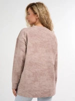 Свитшот без начеса теплый больших размеров оверсайз кофта