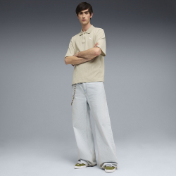 Мужское поло PUMA Wardrobe Essentials Boxy Waffle Polo