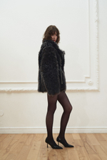 Двусторонняя шубка Grey, Серая