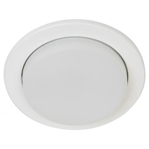 Светильник потолочный встраиваемый точечный ЭРА KL70 WH /1 декоративный на кухню, в детскую комнату, в спальню, в коридор, в прихожую / Спот потолочный Gx53 тонкий, 220V, 13W, белый