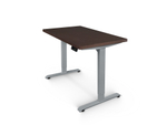 Регулируемый компьютерный стол Bazalt с регулировкой по высоте — столешница МДФ Венге