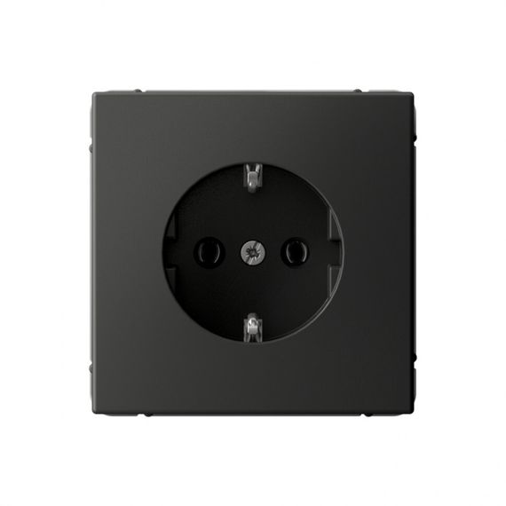Розетка Systeme Electric ARTGALLERY с заземлением базальт 039370