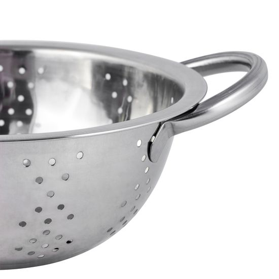 Дуршлаг 18 см. из нержавеющей стали Kamille КМ-4328 с двумя ручками