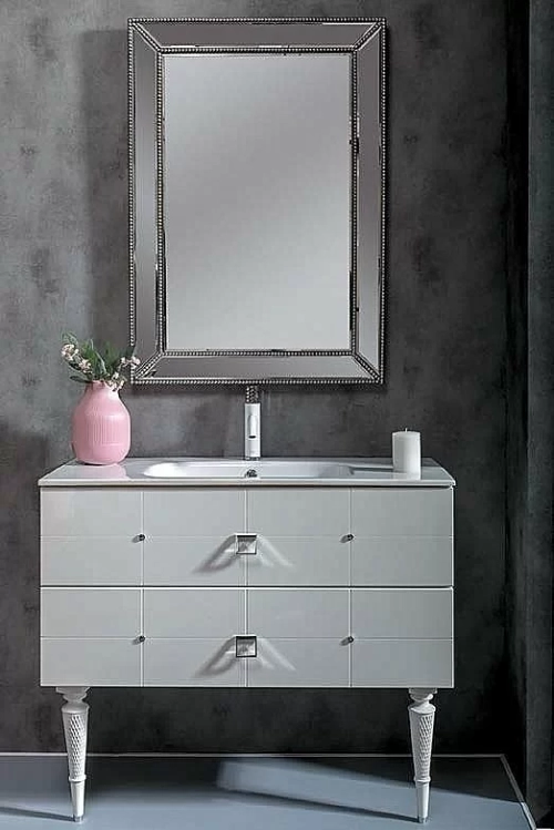 Тумба с раковиной Armadi Art Vallessi Avantgarde Piazza 80 белая с хромом