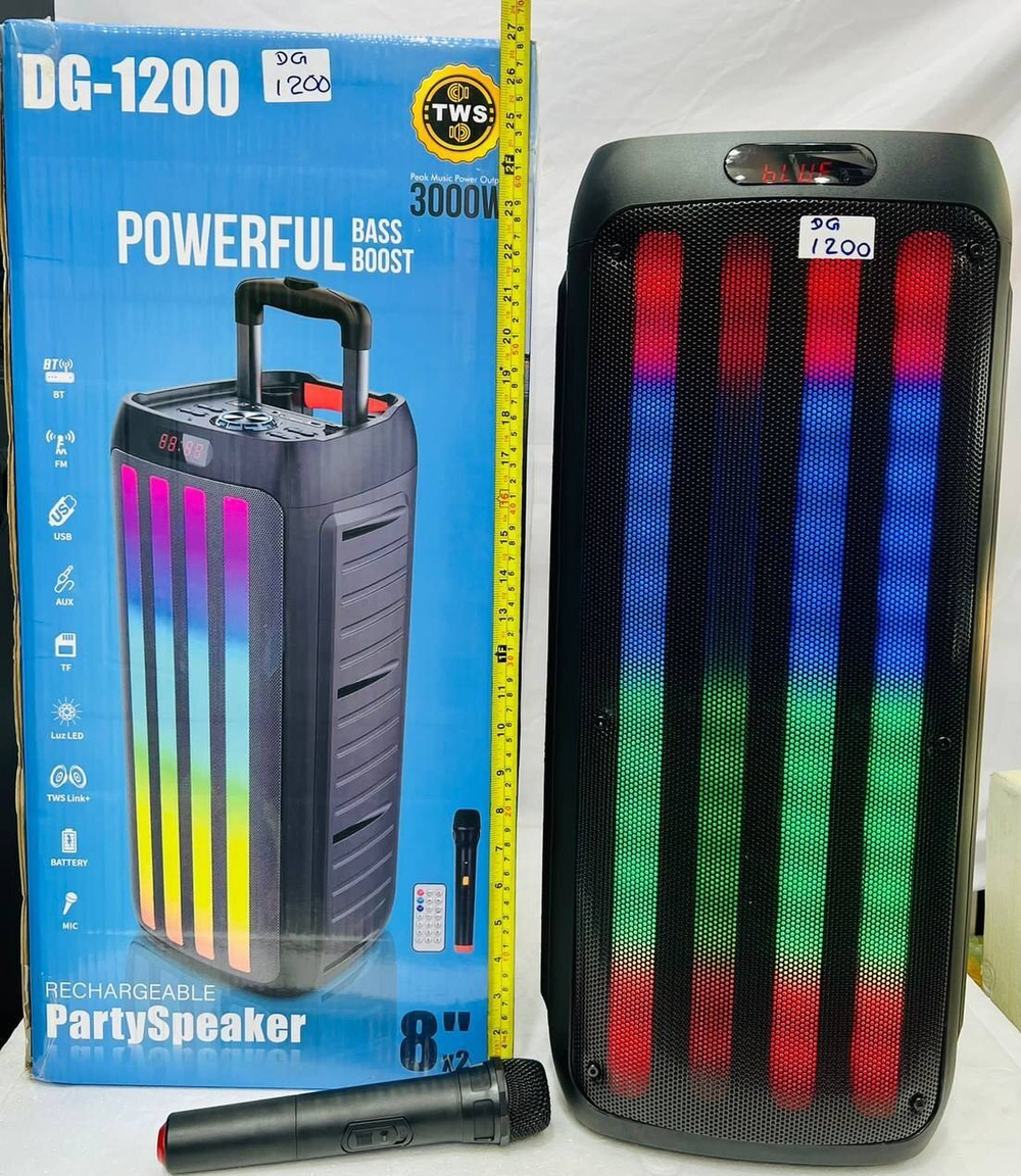 Напольная колонка DIGIVOLT DG-1200 8"/3000WPMPO/микрофон