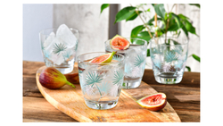 Набор стаканов для воды 2шт 370мл Krosno Пальмовые листья