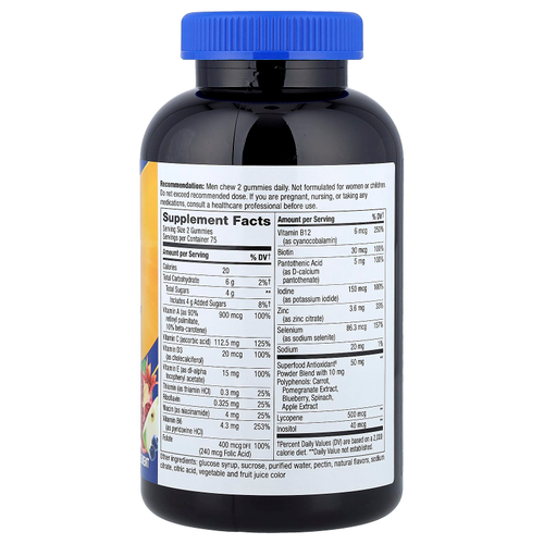 Nature's Way, Alive!®, мультивитамины для мужчин, фруктовый вкус, 150 жевательных таблеток