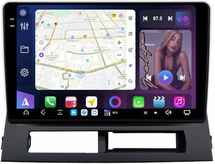 Магнитола для Toyota Prius 20 2003-2011 (наверх) - FarCar GX9-9613F2 монитор 9.5" 2K QLED на Android 14, TS20, 6+128Гб, CarPlay, 4G SIM-слот