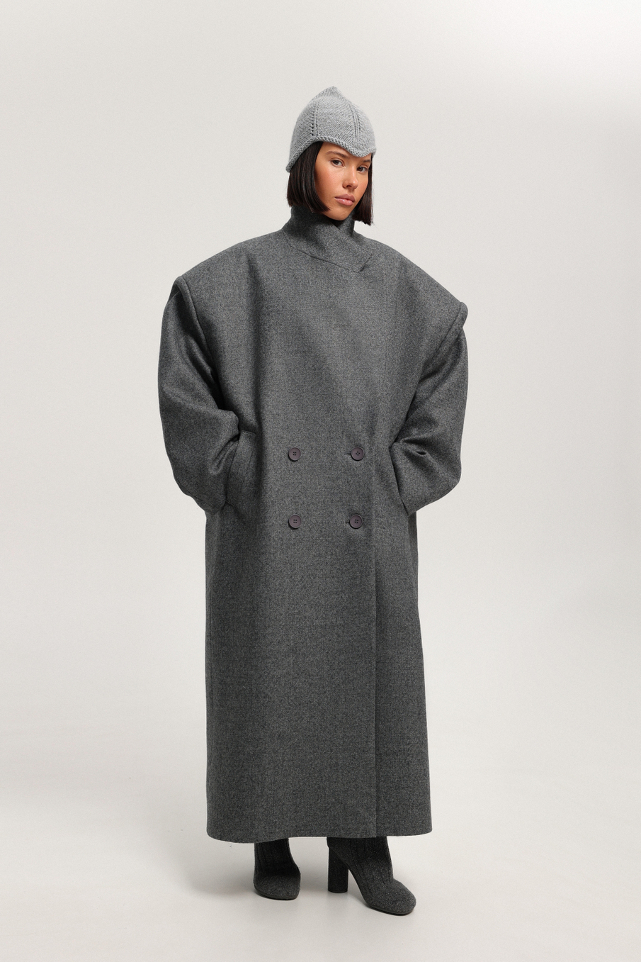 Пальто-пиджак макси