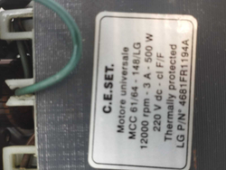 148 Двигатель для стиральных машин LG 4681FR1194A б/у