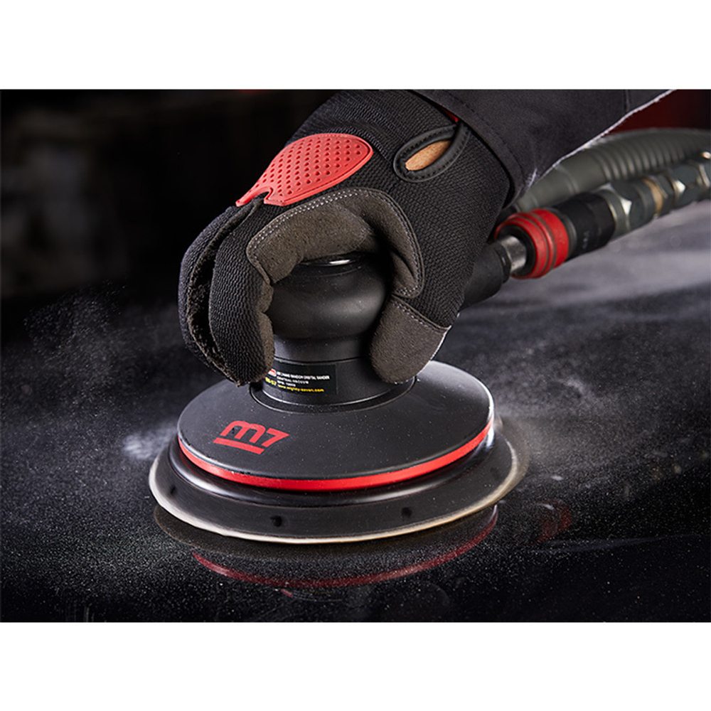 MIGHTY SEVEN (QB-51612) Пневматическая орбитальная шлифовальная машина 150 мм, 12000 об/мин