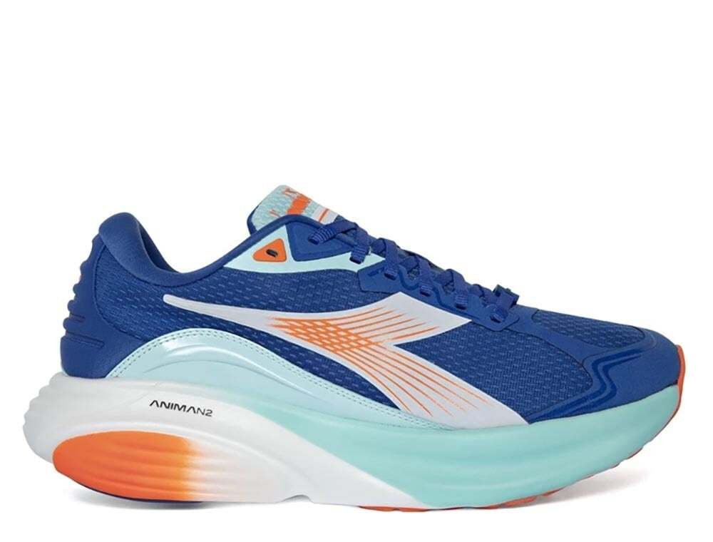 Кроссовки беговые женские Diadora Atomo Star U Сине-оранжевые