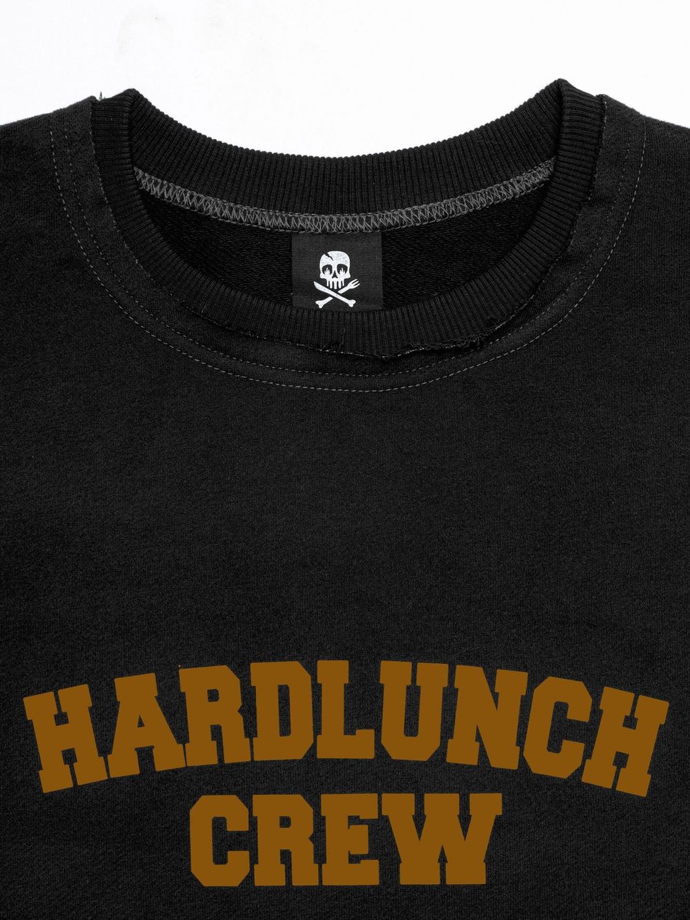 Толстовка Hardlunch Crew с коротким рукавом черная