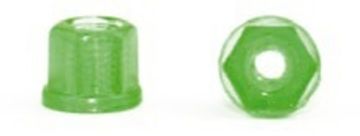 Втулка с шайбой 1,4 ,зеленая, 100 шт