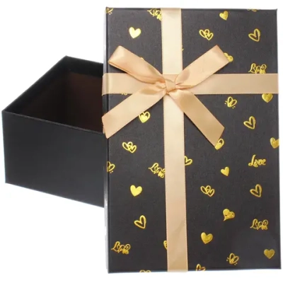 Коробка подарочная «Очарование» 21*14*8 см, Черный