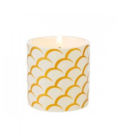 Свеча ароматическая в керамике Белый чай и гранат, Wax Lyrical