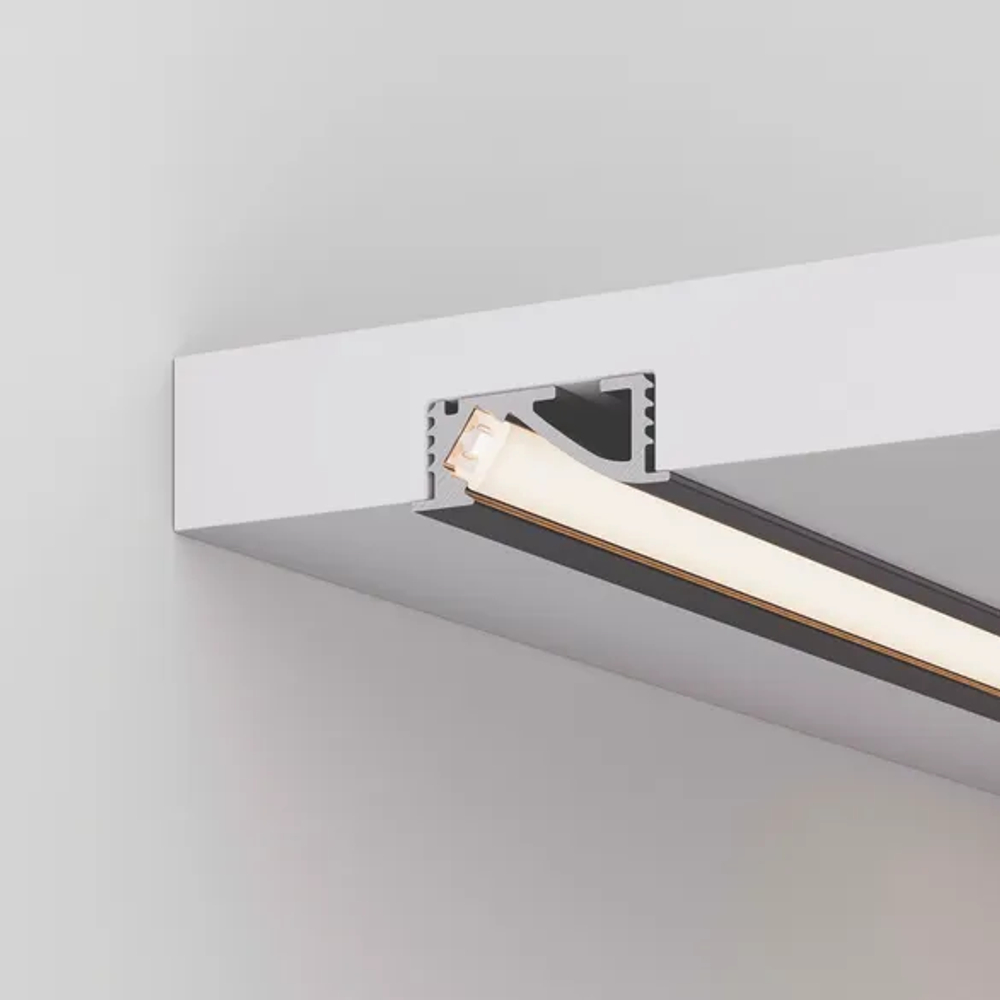 Профиль SL-BEVEL-W21-F-2000 ANOD BLACK (Arlight, Алюминий) 048997