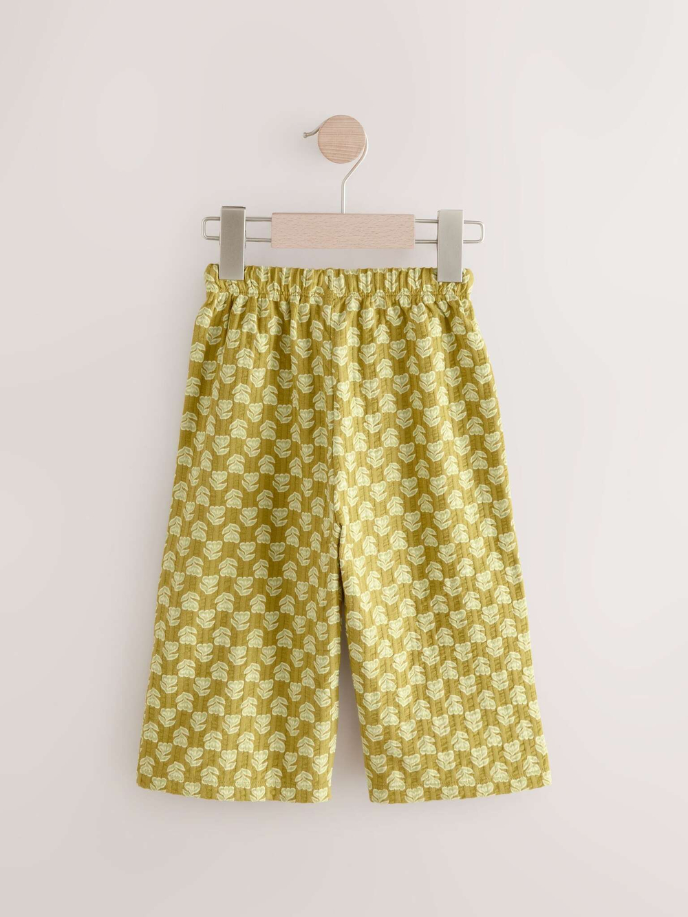 Брюки широкие для девочки Next E51-655, Горчичный