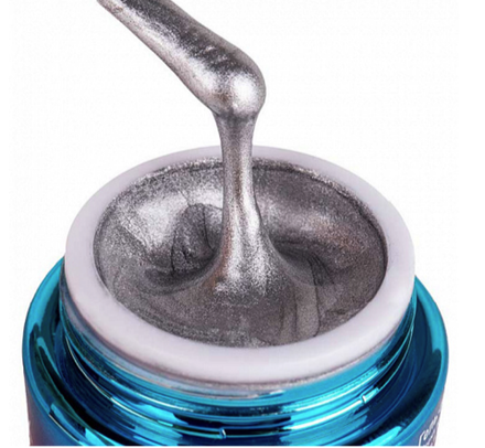 Гель-паста для стемпинга GELLAKTIK GGPST-11 (Серебро) с липким слоем, 5 гр