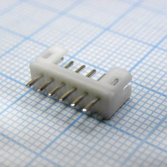Разъём WB-06 2мм / MW-6M / L-KLS1-XL1-2.00-06-S / вилка PH 6pin шаг 2.0 на плату / DS1066-6MV / A2001WV-6P