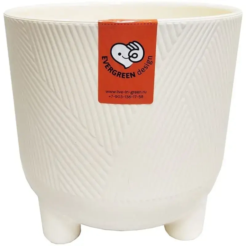 Горшок пластиковый ФИТА ВАНИЛЬНЫЙ с вклад., д. 19 н.20 4,3 л