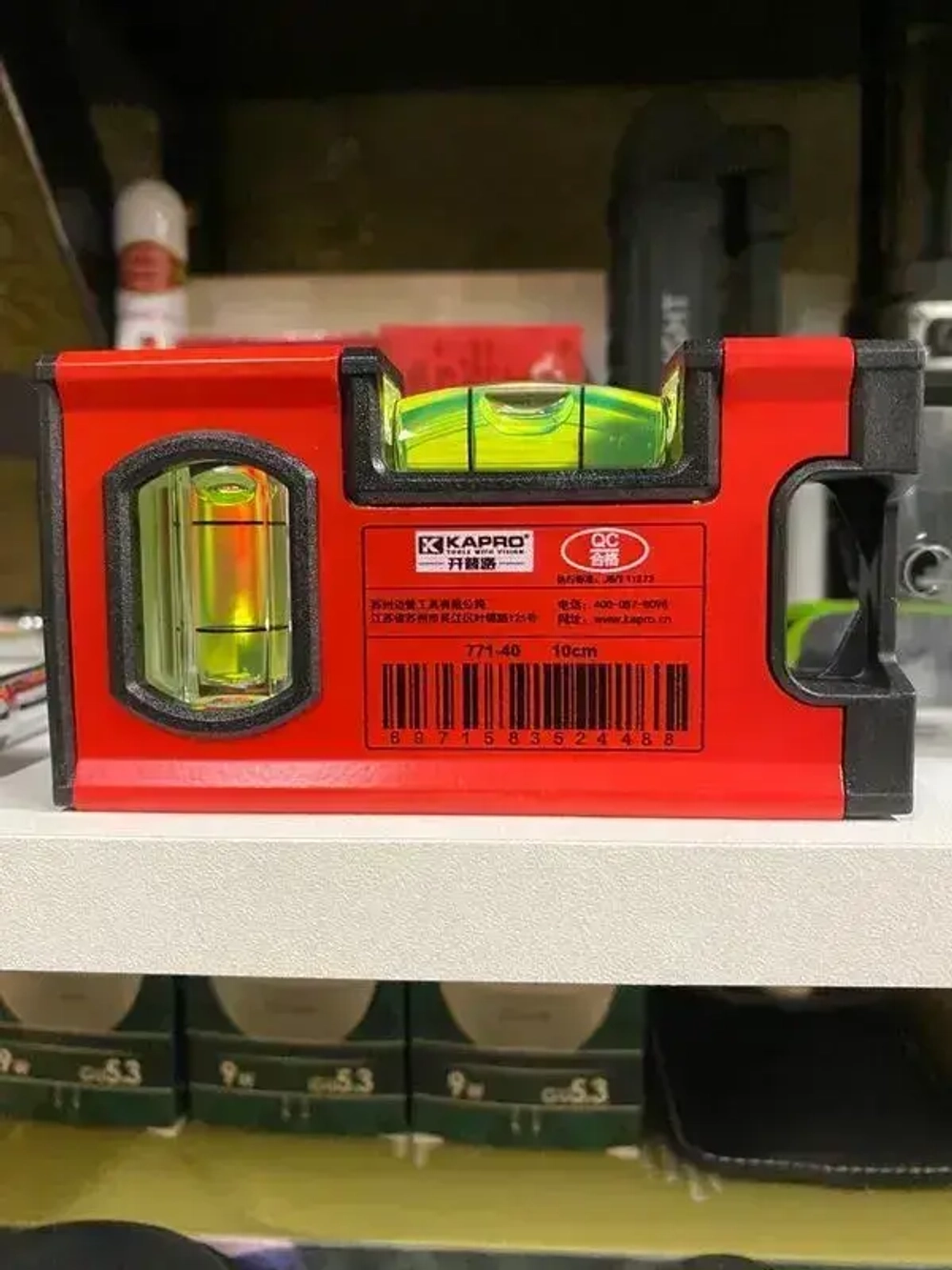 Kapro, уровень строительный, 771-40M-10CM, 10CM, SPIRIT, глазков: 2, 150 г