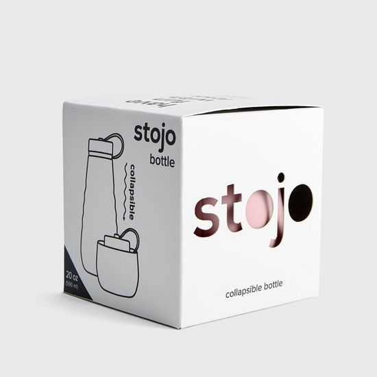 Бутылка складная силиконовая Stojo Bottle Carnation, 20 oz / 590 мл