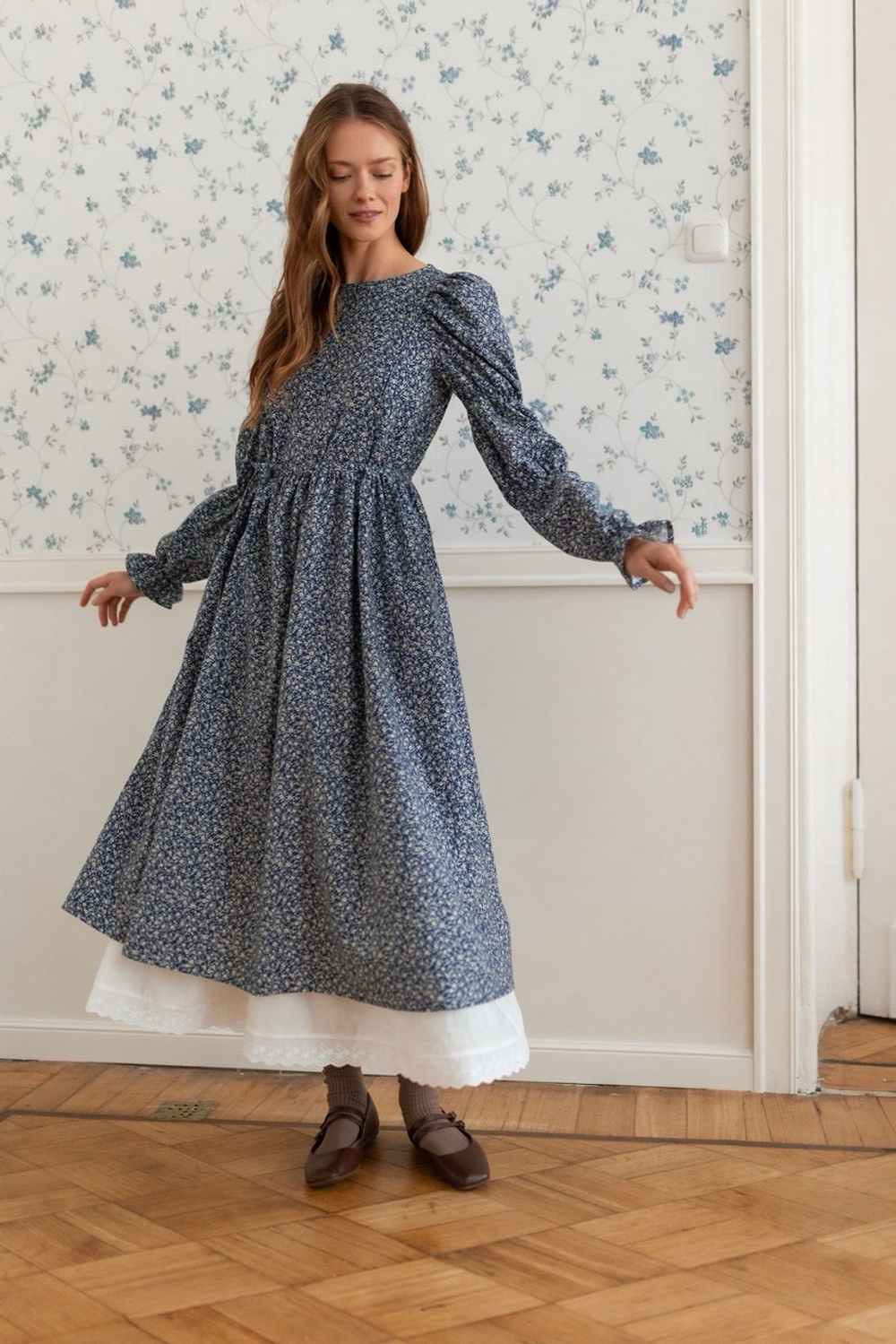 Подъюбник c рюшей, Айвори