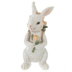 GAEM Фигурка декоративная "Заяц с корзиной", L5 W6,5 H11 см