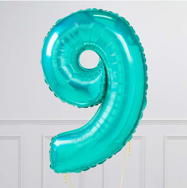 FM Шар 40" / 102 см Цифра "6 / 9" Тиффани (БГ-60)