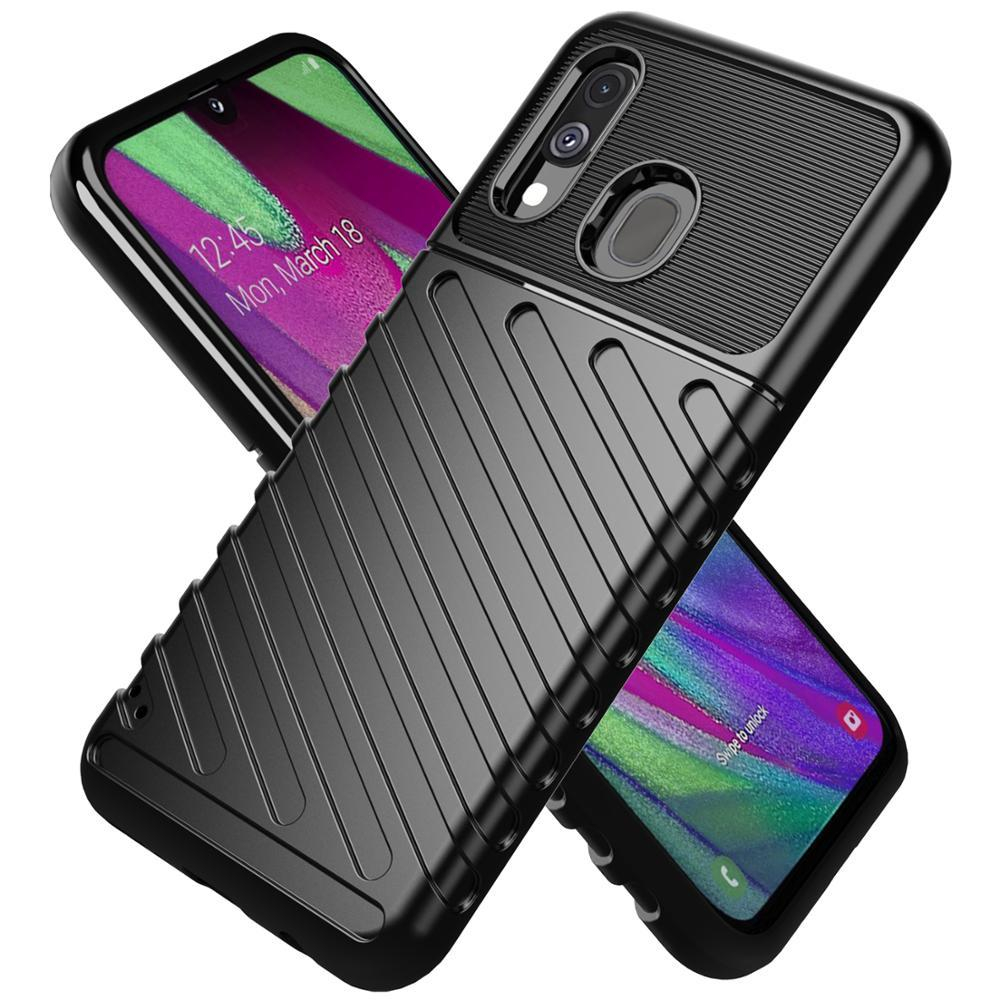 Чехол для Samsung Galaxy A40 цвет Black (черный), серия Onyx от Caseport