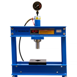 Пресс гидравлический 20 тонн, напольный, цвет синий RAL 5005 ROSSVIK