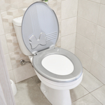 Сиденье для унитаза "Комфорт Люкс" серебристый перламутр/серебристый перламутр