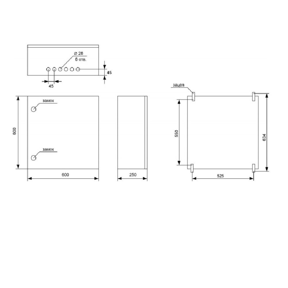 Монтажный шкаф TFortis CrossBox-3