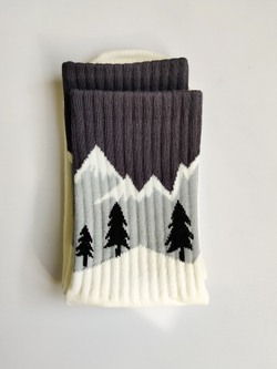 Носки р.35-40 "Mountains" Белые