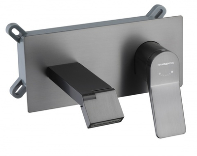 12099-P Встроенный смеситель для умывальника (ГРАФИТ) HansenPRO  (10/1шт)