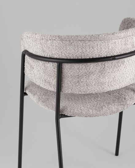 Кресло Нэлли New, букле светло-серый