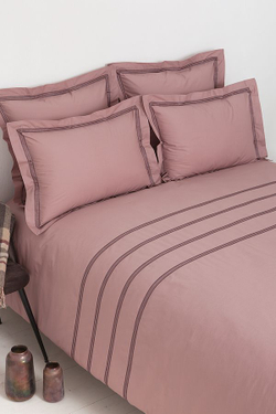 Пододеяльник 200х220 Bovi Акцент карминово-розовый Португалия