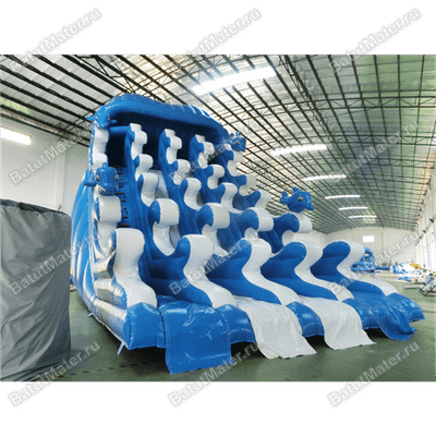 Водная надувная горка «Волна серфера», 10×6×7 м