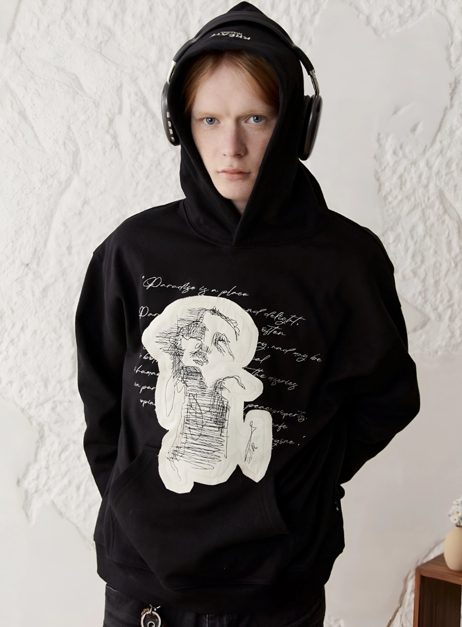 Худи KREATE "Reborn" Patched Hoodie