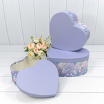 Коробка 30.5х27.5х13.5 см Набор 3 шт "Сердце" (Синий)