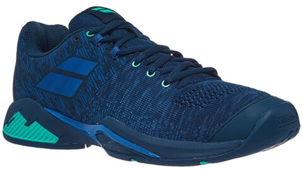 Мужские кроссовки теннисные Babolat Propulse Blast All Court Men - dark blue/viridian green