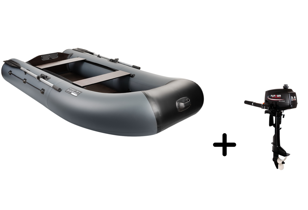 Поход 290TK серый + PARSUN T 3.6 BMS (комплект лодка + мотор)