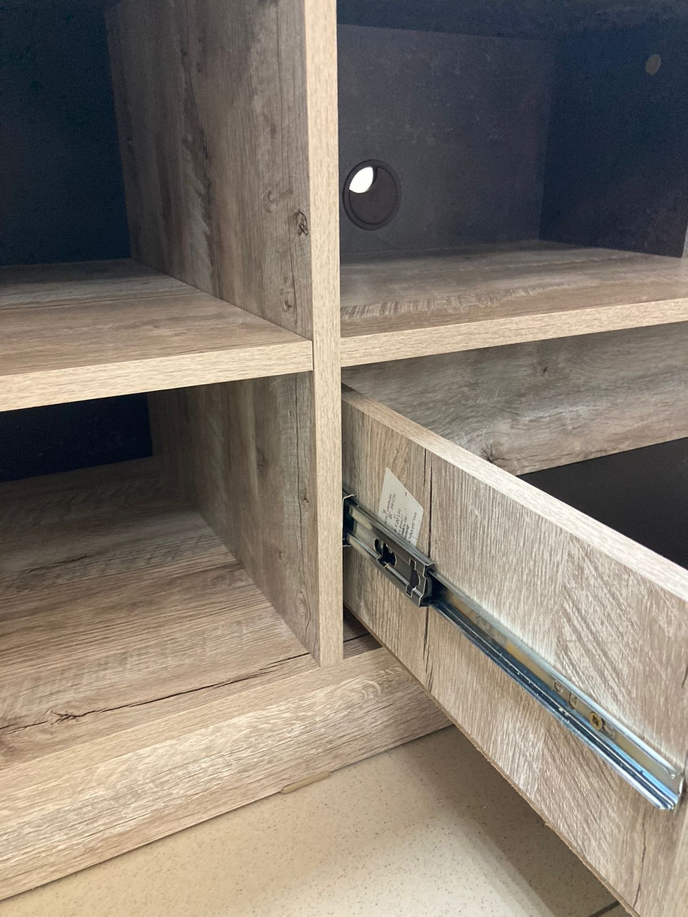 Тумба ТВ Клео Дуб Юкон/Ателье темное