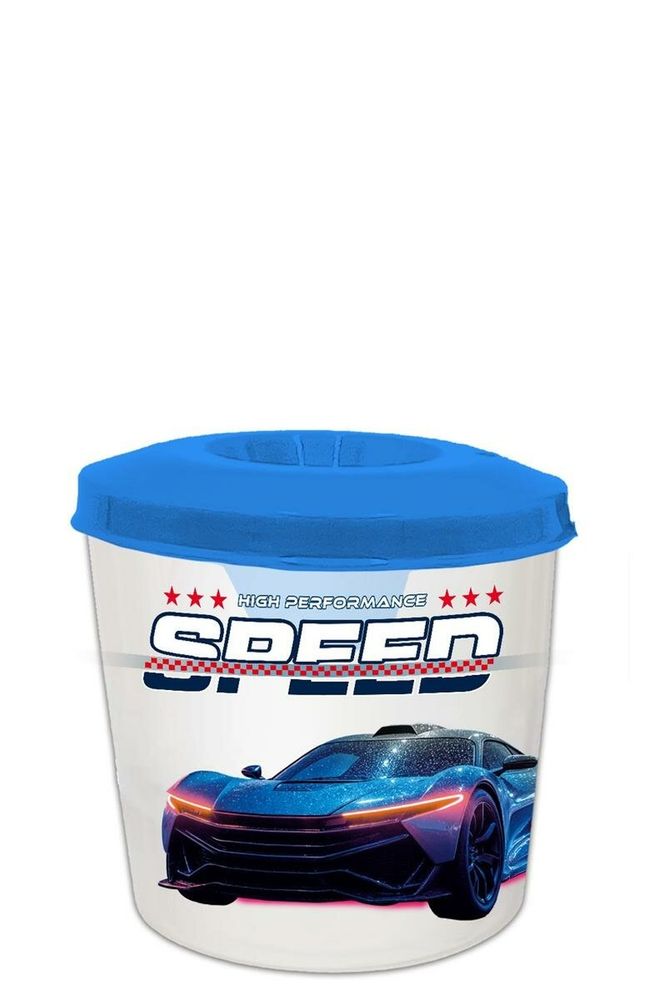 Стакан непроливайка одинарный, дизайн (10/100) "Неоновый авто 2026" (Пчёлка)