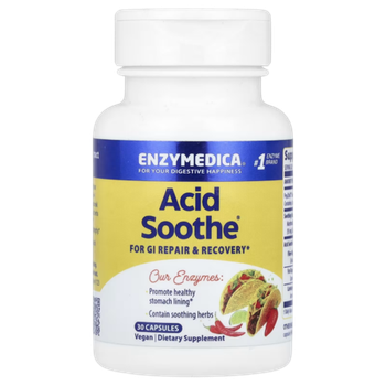 Enzymedica Acid Soothe 30 capsules , Устранения кислотного дисбаланса